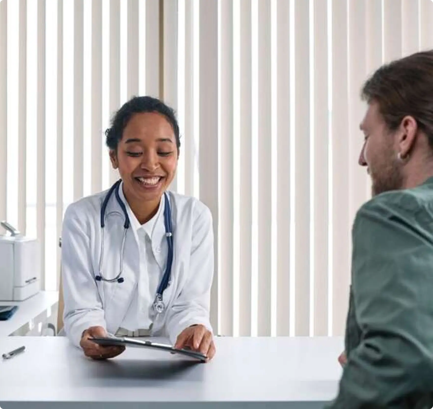stock trusted care patient consultation
